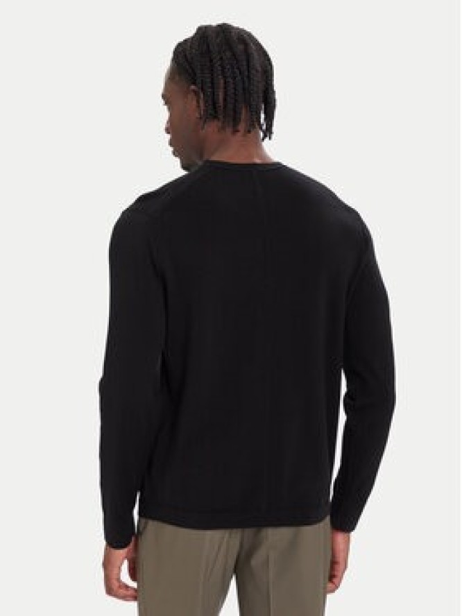 Calvin Klein Sweter LV04LB305G Czarny Regular Fit
