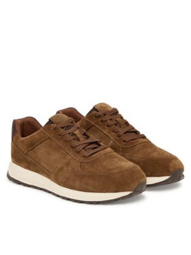Clarks Sneakersy Radwell Tie 26186564 Brązowy