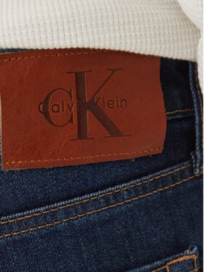 Calvin Klein Jeans Jeansy LV04RD740G Granatowy Slim Fit