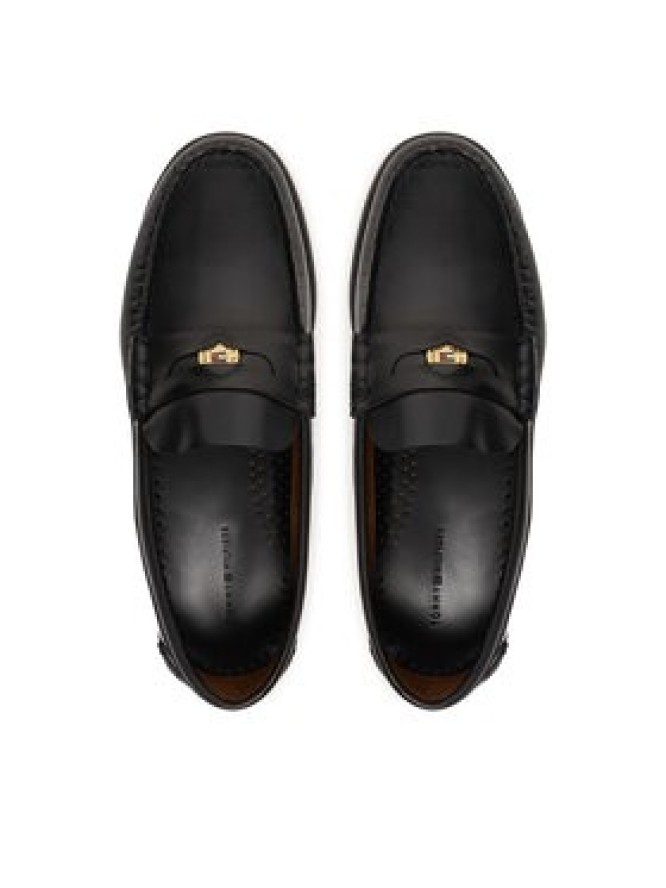 Tommy Hilfiger Mokasyny Hilfiger Penny Patent Lth Loafer FM0FM05687 Granatowy