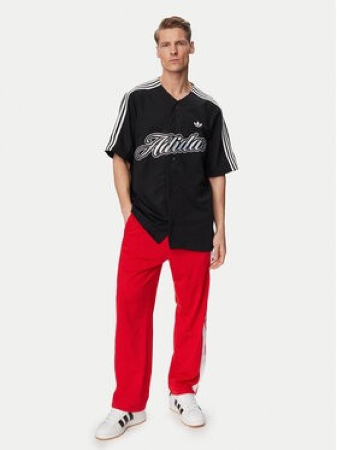 adidas T-Shirt Summer League Varsity Baseball KE2244 Czarny Oversize
