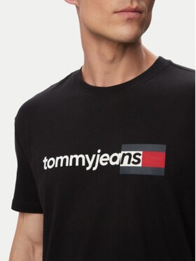 Tommy Jeans T-Shirt Entry Dna DM0DM23406 Czarny Regular Fit