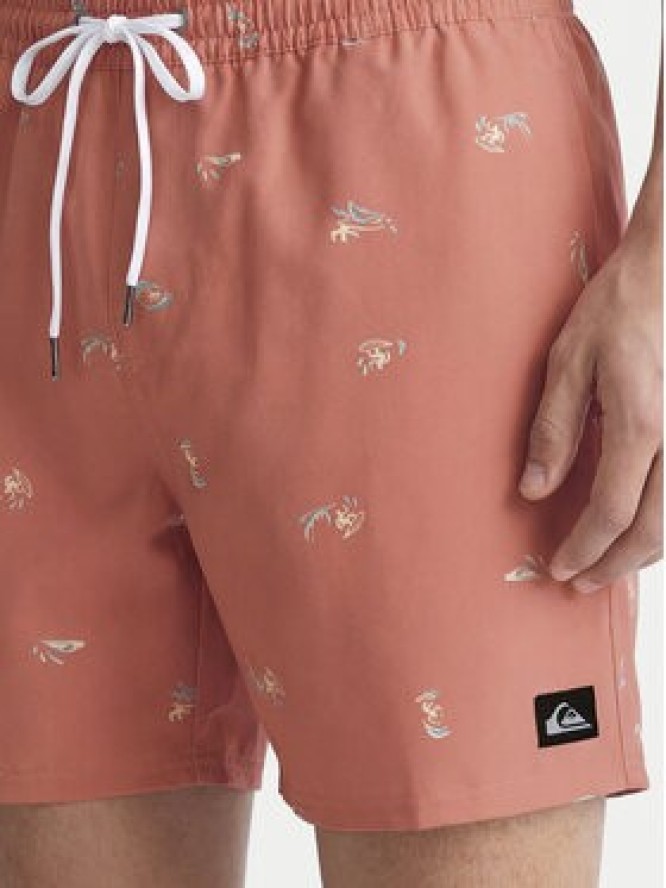 Quiksilver Szorty kąpielowe Stretch Printed Volley 16 EQYJV04217 Różowy Regular Fit