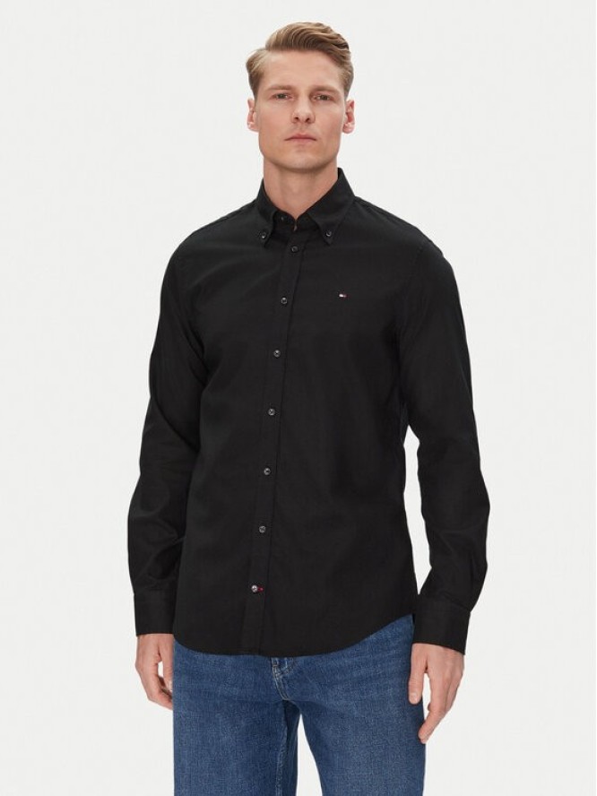 Tommy Hilfiger Koszula MW0MW38658 Czarny Slim Fit