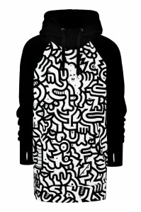 Bluza outdoorowa z kapturem męska DEEP TRIP Miszmasz softshell