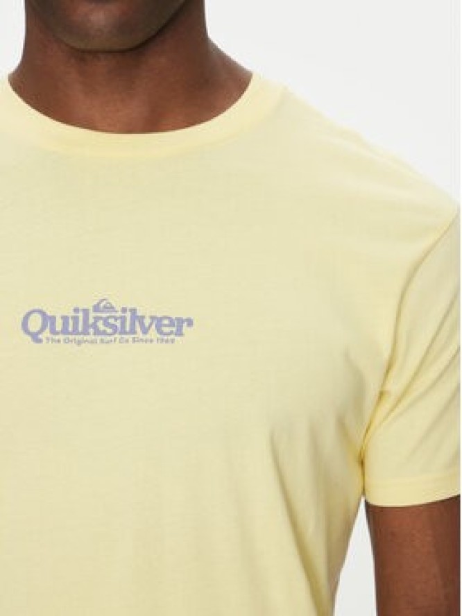 Quiksilver T-Shirt EQYZT08062 Żółty Regular Fit