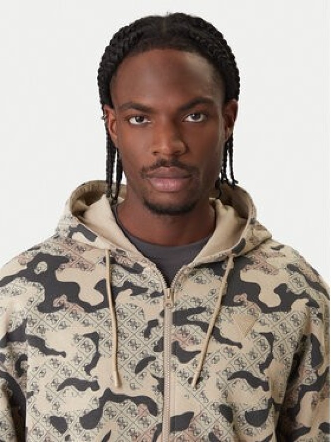 Guess Bluza Z6RQ04 K9YI1 Beżowy Regular Fit