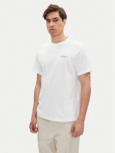 Mustang T-Shirt Akron 1016284 Biały Relaxed Fit