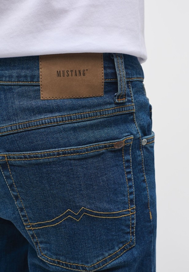 MUSTANG TRAMPER STRAIGHT MĘSKIE SPODNIE JEANSOWE DENIM BLUE 1013718 5000 771