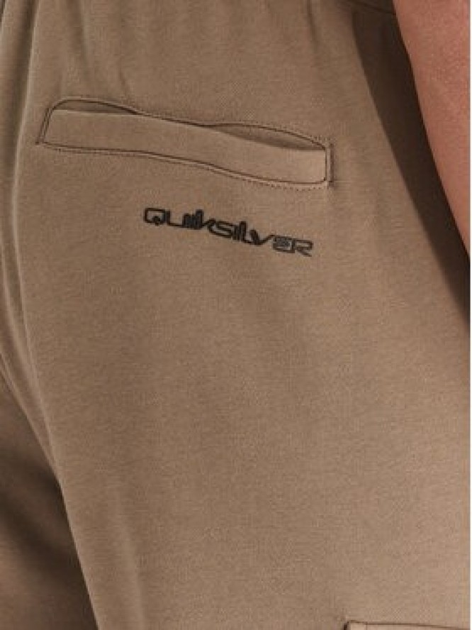 Quiksilver Spodnie dresowe Cargo Fleece EQYFB03401 Khaki Regular Fit