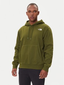 The North Face Bluza Essential NF0A89ES Zielony Regular Fit