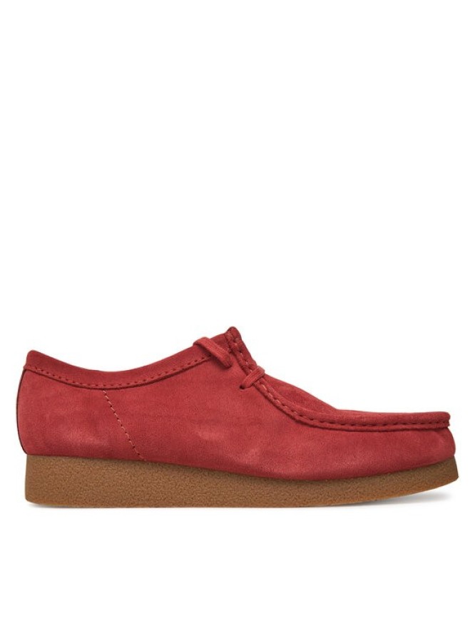 Clarks Półbuty Wallabee 26180921 Czerwony