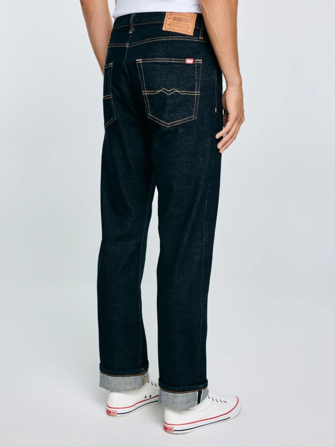 Jeansy męskie z prostą nogawką granatowe Colt 640