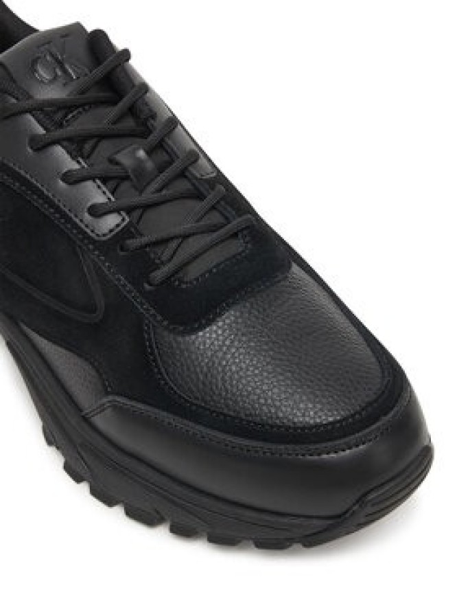 Calvin Klein Jeans Sneakersy Hike Runner Hf Lth Mix YM0YM01289 Czarny