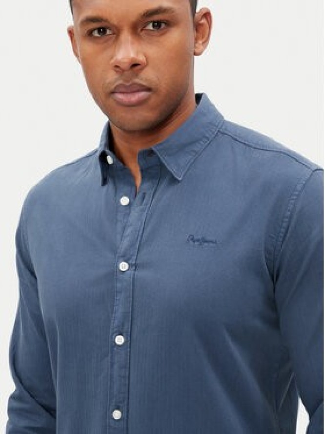 Pepe Jeans Koszula Phil PM308274 Niebieski Regular Fit