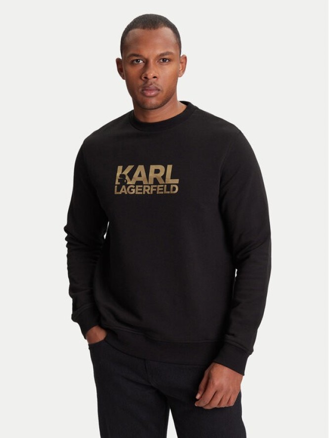 KARL LAGERFELD Bluza 705091 553917 Czarny Regular Fit