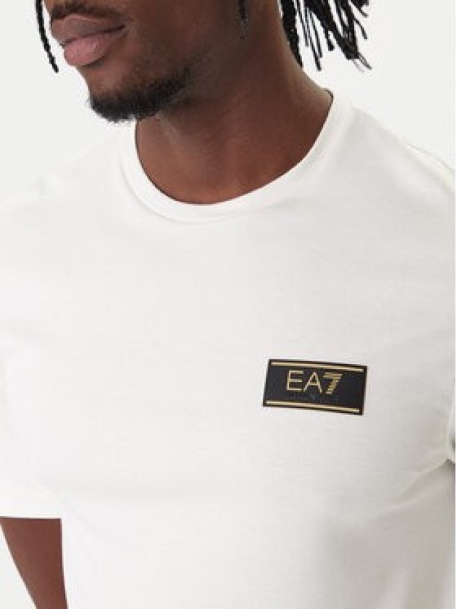EA7 Emporio Armani T-Shirt 7M001331 AF13739 U0004 Écru Regular Fit