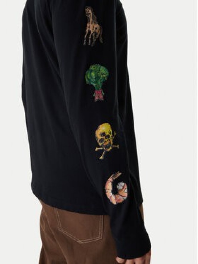 RVCA Longsleeve Dayshift EVYZT00306 Czarny Regular Fit