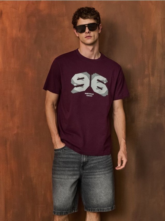 Koszulka z krótkim rękawem - bordowy