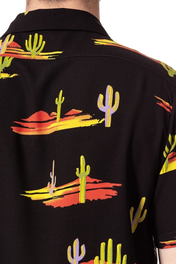 KOSZULA WRANGLER SS RESORT SHIRT BLACK W5907TI01 112129666