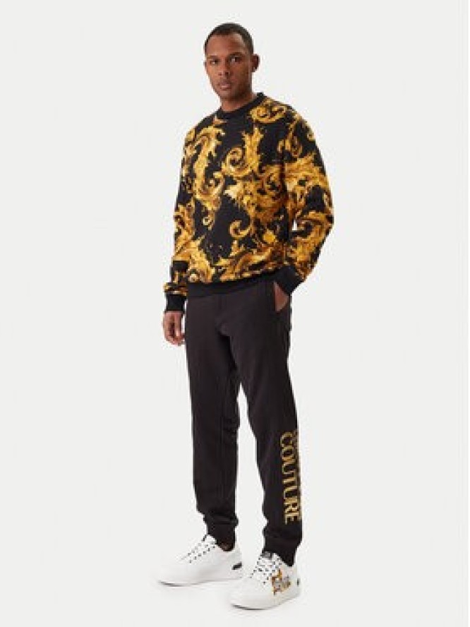 Versace Jeans Couture Spodnie dresowe 80GAAT00 CF01T Czarny Regular Fit