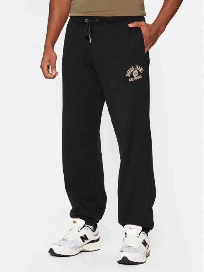 Guess Jeans Spodnie dresowe M5RB52 KCPR1 Czarny Regular Fit