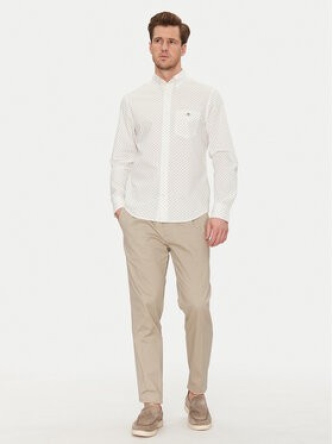 Gant Koszula 3250056 Biały Regular Fit