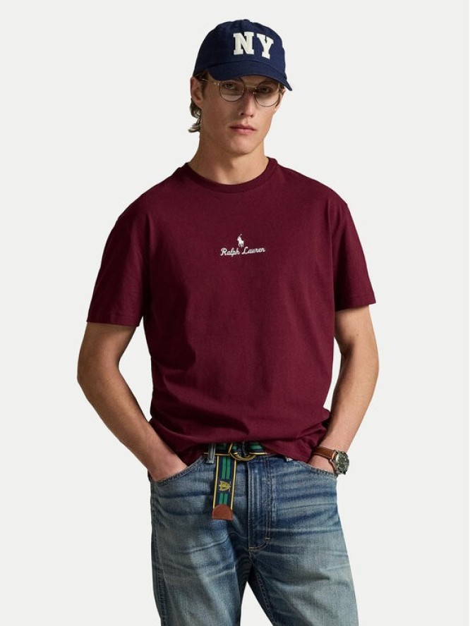 Polo Ralph Lauren T-Shirt 710981370007 Bordowy Classic Fit