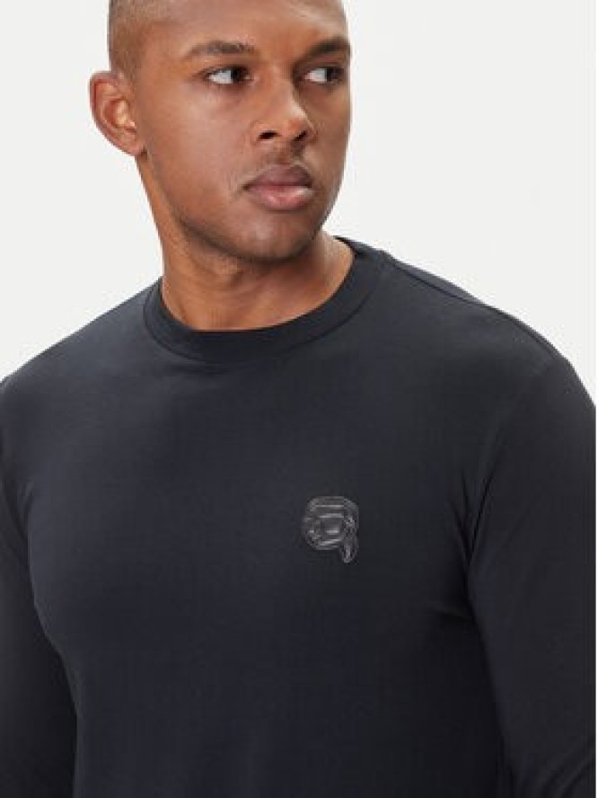 KARL LAGERFELD Longsleeve 755052 554235 Granatowy Regular Fit