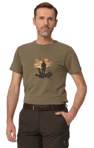 T-shirt myśliwski męski Tagart FNT Hunter z nadrukiem