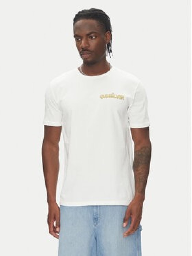 Quiksilver T-Shirt Ev Disconnect Effects EQYZT08049 Biały Regular Fit