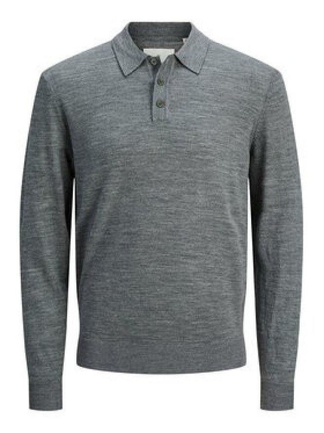 Jack & Jones Sweter Merino 12281757 Szary Regular Fit