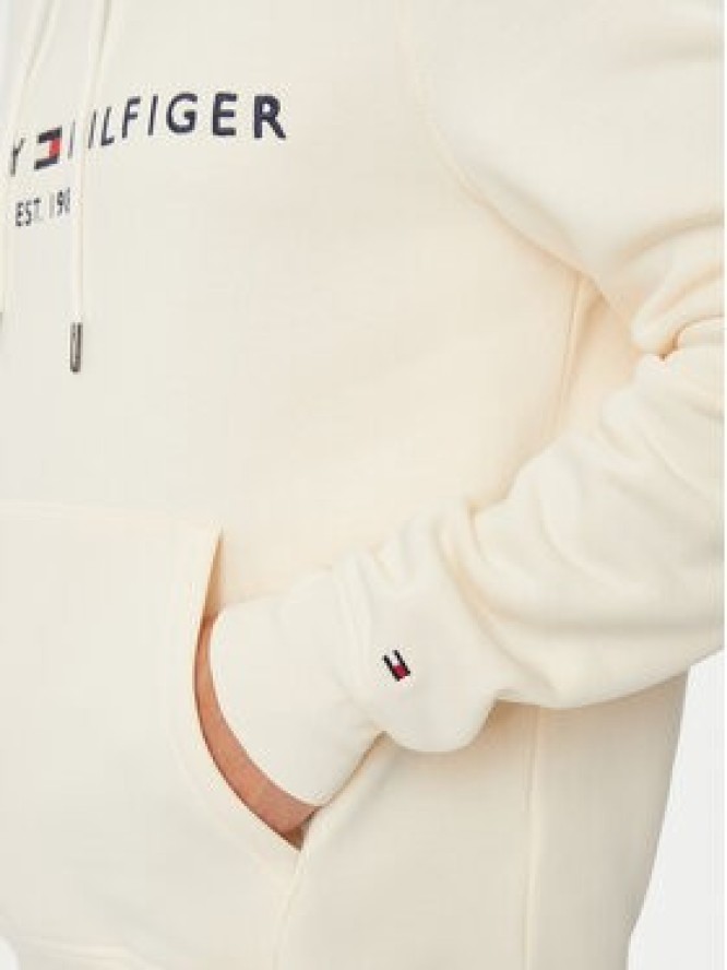 Tommy Hilfiger Bluza Logo MW0MW11599 Beżowy Regular Fit