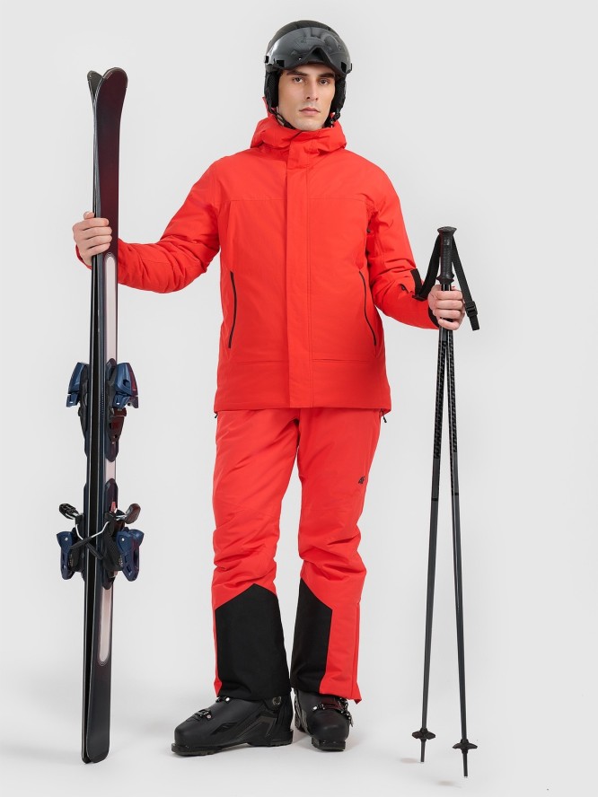 4F Kurtka narciarska membrana 8000 męska - czerwona 3XL