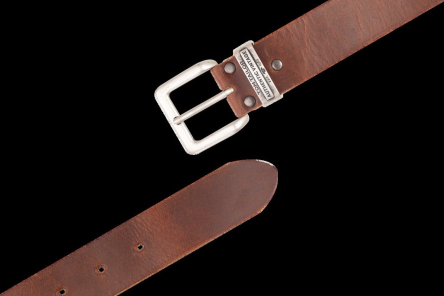 TOM TAILOR MĘSKI PASEK SKÓRZANY KLASYCZNY SKÓRA TG1068L89/690 40mm Gürtel Q.6789 0690 DARKBROWN