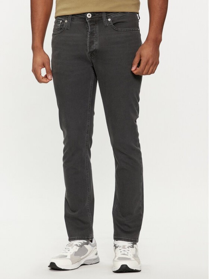 Jack & Jones Jeansy Tim 12249041 Szary Slim Fit