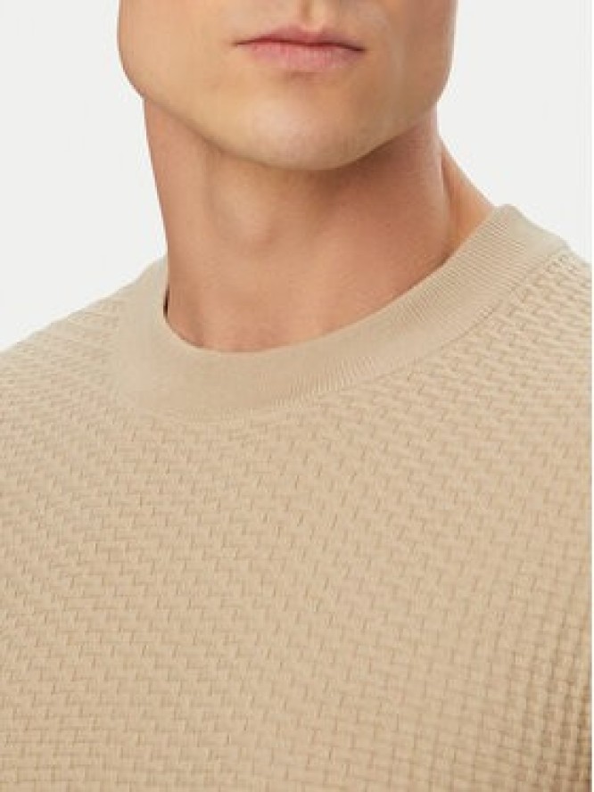 BOSS T-Shirt H-Nilton 50560468 Beżowy jasny Regular Fit