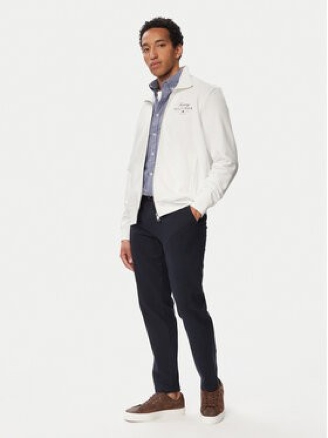 Tommy Hilfiger Bluza Script Stack MW0MW43219 Biały Regular Fit