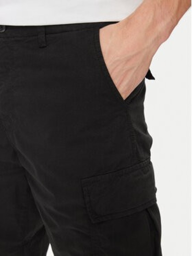 Jack & Jones Szorty materiałowe Cole 12253122 Czarny Loose Fit