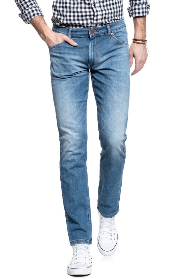 WRANGLER SPODNIE MĘSKIE LARSTON DE-LITE BLUE W18SQ148R 112127589
