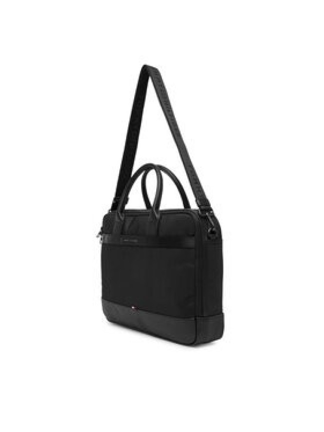 Tommy Hilfiger Torba na laptopa Th Nylon Travel Computer Bag AM0AM13470 Czarny