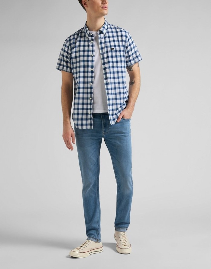 LEE MALONE MĘSKIE SPODNIE JEANSOWE WORN KALI L736QDCI 112145556