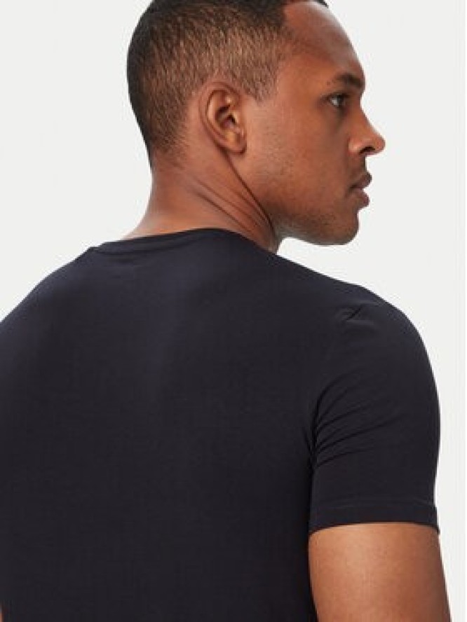 Guess T-Shirt M6YI24 K3728 Granatowy Extra Slim Fit
