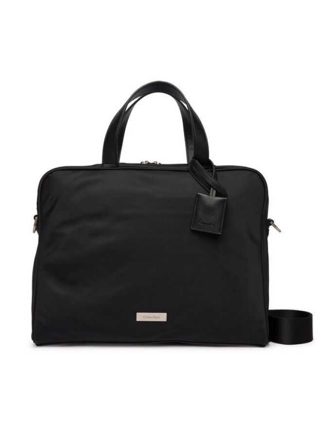 Calvin Klein Torba na laptopa Sleek Slim Commuter LV04D3351G Czarny