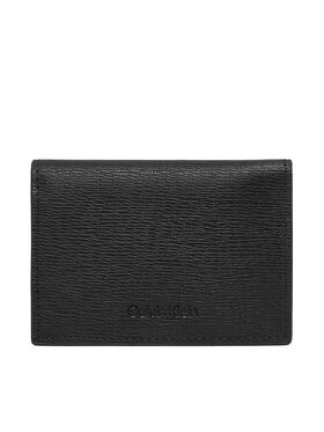 Calvin Klein Portfel Saffiano Billfold W Card + Coin LV04D1074G Czarny