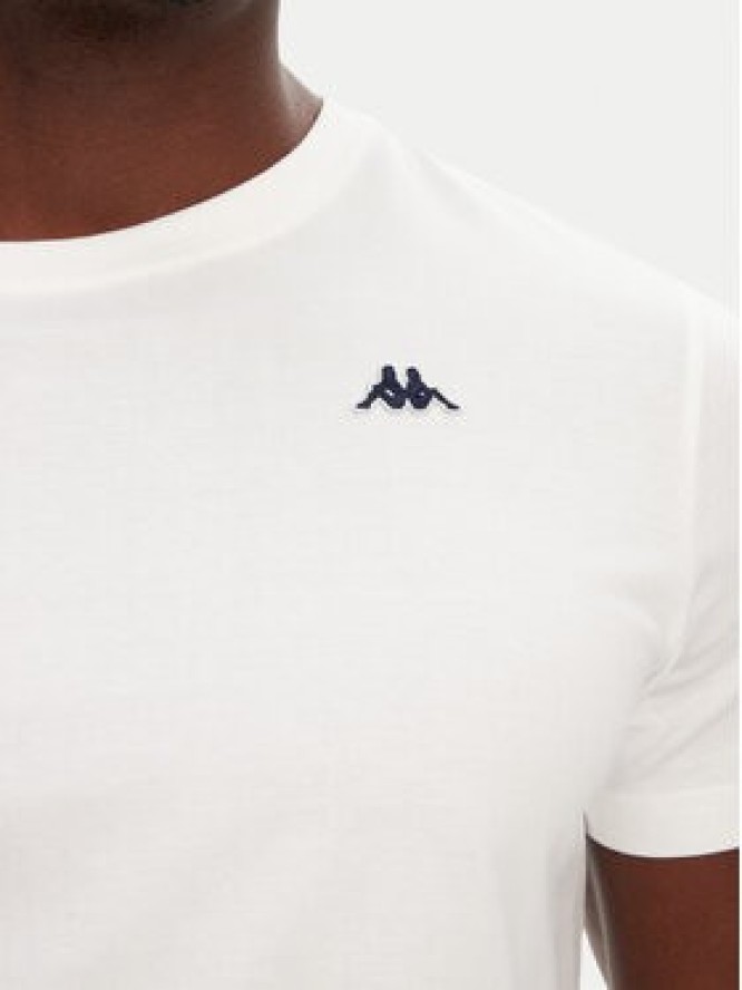 Robe di Kappa T-Shirt Luc 611187W Biały Regular Fit