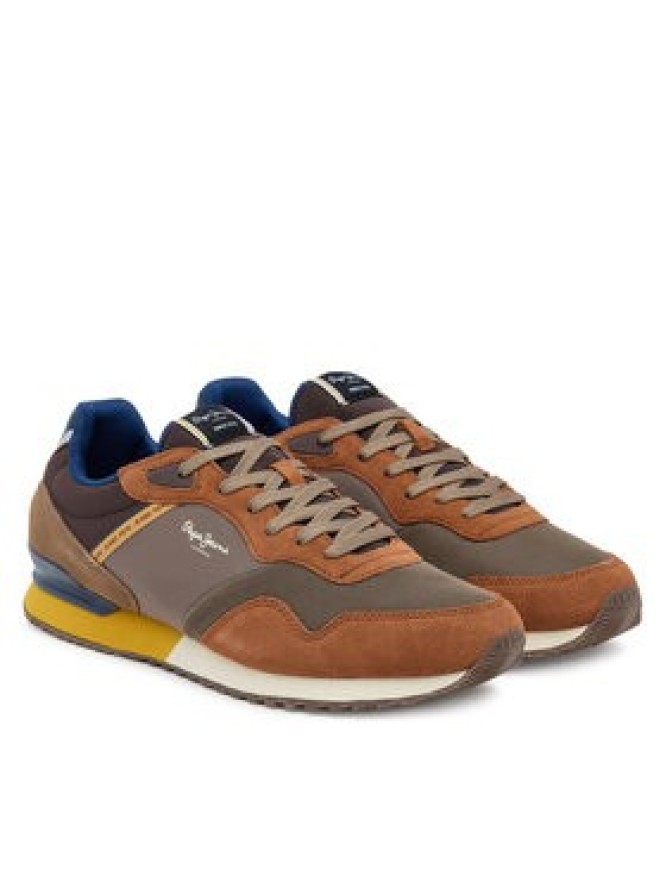 Pepe Jeans Sneakersy London Brick PMS400011 Brązowy