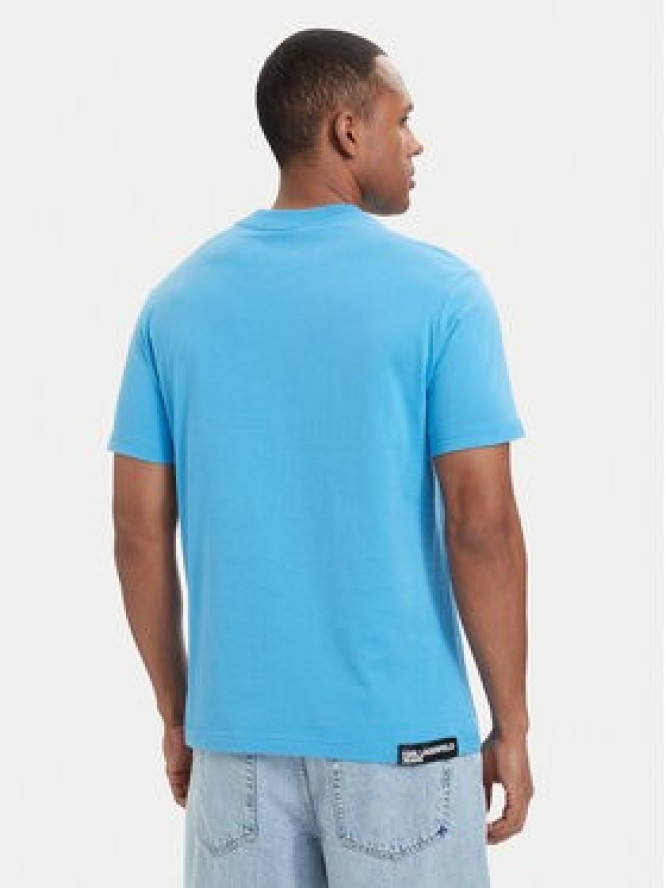 Karl Lagerfeld Jeans T-Shirt A1M17044 Niebieski Regular Fit