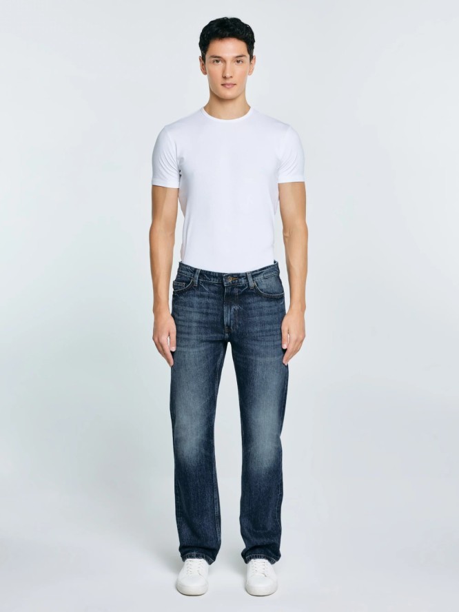 Jeansy męskie proste granatowe Colt 506