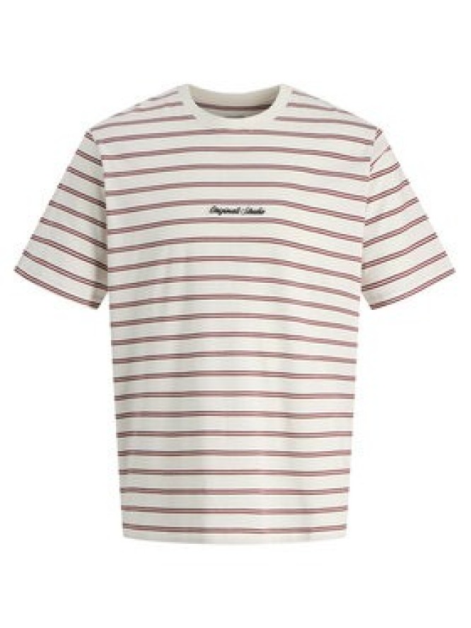 Jack & Jones T-Shirt Norrebro Stripe 12291021 Écru Regular Fit